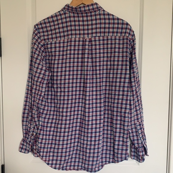 Chaps Men’s Brushed Flannel Plaid Shirt M - Picture 3 of 5